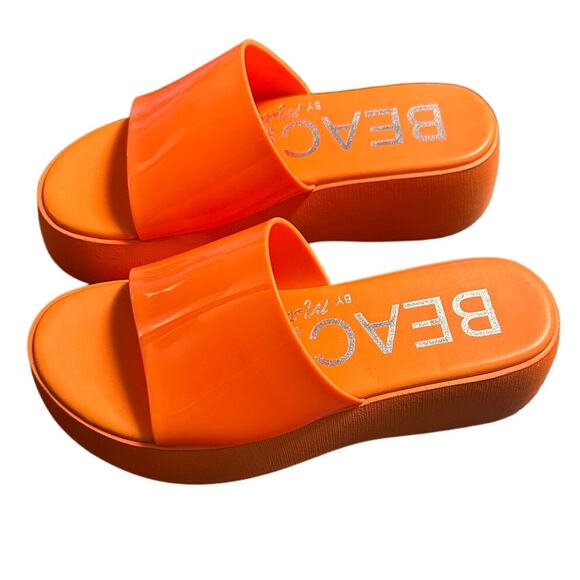 Matisse Shoes - Beach by Matisse Solar Platform Sandal in Orange Size 6M